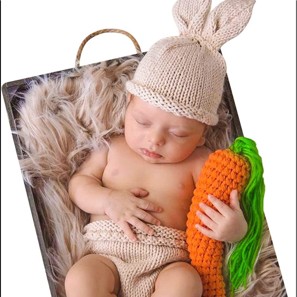 Newborn rabbit crochet outfit